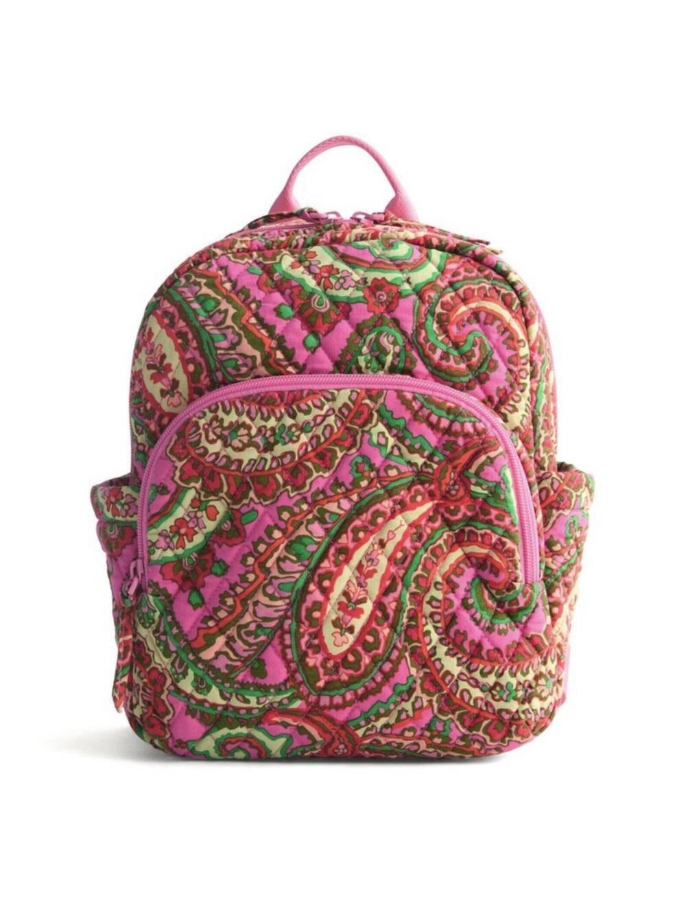 Vera Bradley Women's Cotton Essential Small Backpack Capri Pink NWT MSRP $159